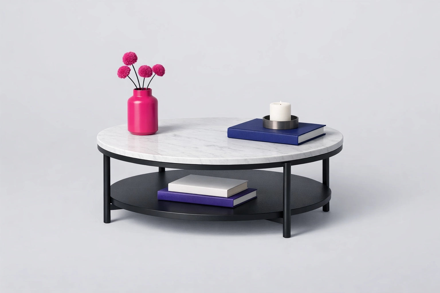 Tavolino Con Ripiano, Design Moderno E Contemporaneo, 60 X 60 X 42 Cm Legno Ingegnerizzato Bianco Dec038133 88421068