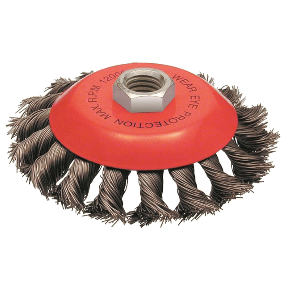 Spazzole Acciaio Carbonio Spazzole A Disco In Filo Di Acciaio - 115 Mm, Foro M14, Per Smerigliatrice Angolare, Confezione Da 3 Smerigliatrice Angolare 115 - Foto 10