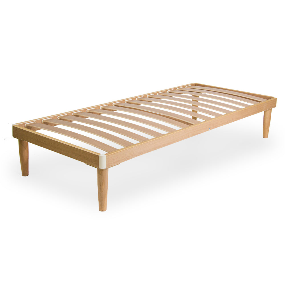 Set Di 4 Piedi In Faggio Per Reti A Doghe - Altezza 40 Cm, Conici, Con Filettatura M10 Per Letto
