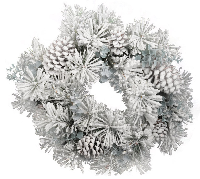 Albero Di Natale Artificiale Marco Paul – 180 Cm, Innevato, Con Pigne E Rami A Cerniera, Base In Metallo
