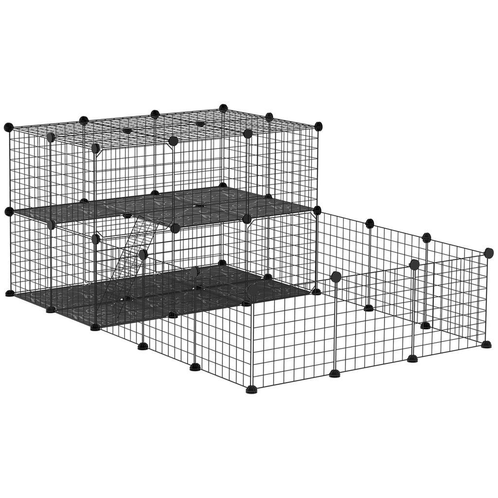 Gabbia Per Conigli Modulabile 175x105x70 Cm In Metallo Nero BricoBravo Gabbia Per Conigli Modulabile 175x105x70 Cm In Metallo Nero BricoBravo