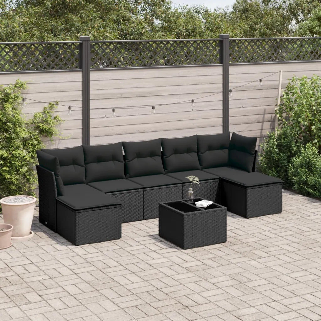 set-divani-da-giardino-con-cuscini-8-pz-nero-in-polyrattan-3218035