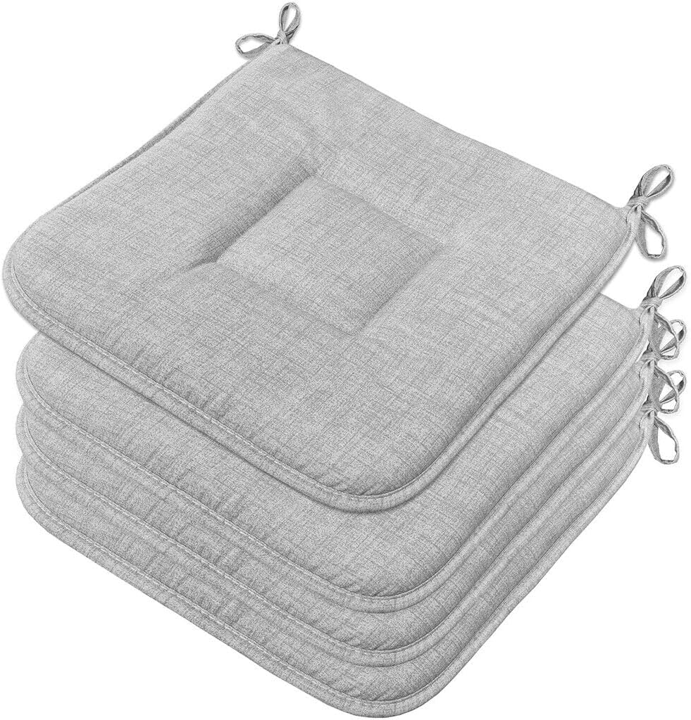 Set Di 4 Cuscini Per Seduta 40 X 40 X 5 Cm Per Uso Interno Ed Esterno Imbottitura In Cotone Spesso Cuscino Trapuntato Cuscino Da Pavimento 88890017 - Foto 6