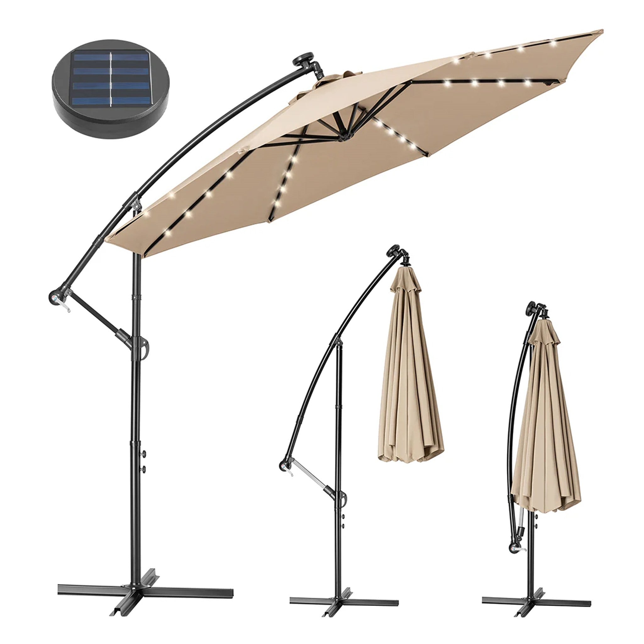 Lampione Da Giardino Led Energia Solare Con Accensione Automatica Outsunny M24027889