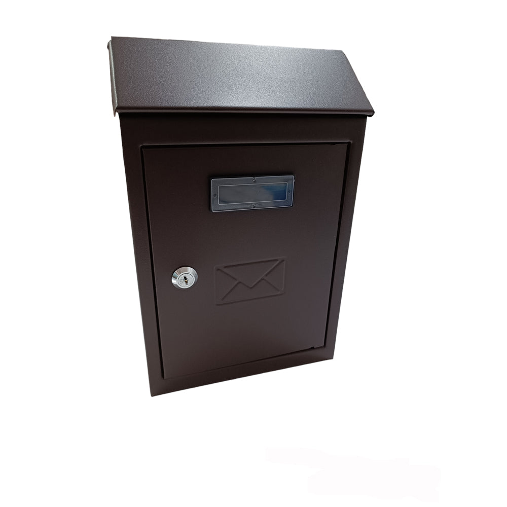 Cassetta Postale Esterna VULCANIA In Acciaio 30x20x6cm - Bianco Con Tetto E 2 Chiavi - Foto 2