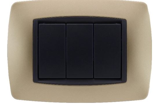 Placca Bombe 7 Moduli BTicino Living International - Per Scatola 507, Acciaio Scuro - Foto 10