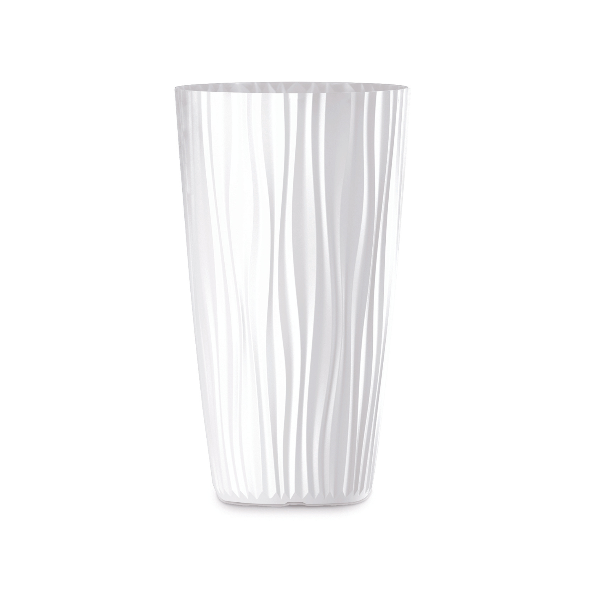 Vaso per piante in fibra sintetica taupe 39x39x28 Vaso per piante in fibra sintetica taupe 39x39x28