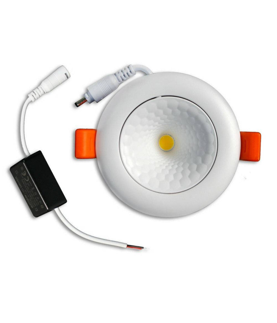 Faretto Incasso LED 3W Rotondo Mini Pannello Slim Interruttore CCT Da 3000K A 6500K Luce Vetrina Negozio Foro 7cm | Leroy Merlin - Foto 5