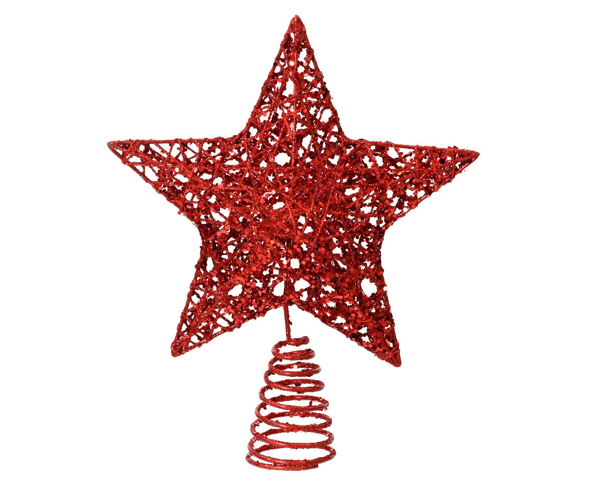 PUNTALE STELLA BOA ROSSO CM.24 - Puntali, Addobbi