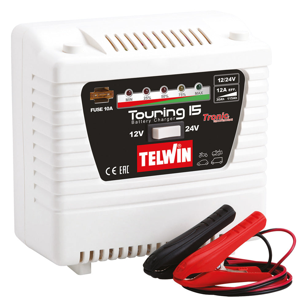 Caricabatteria e Mantenitore Batterie Moto 12V Piombo-Acido e Litio 1,5 Amp