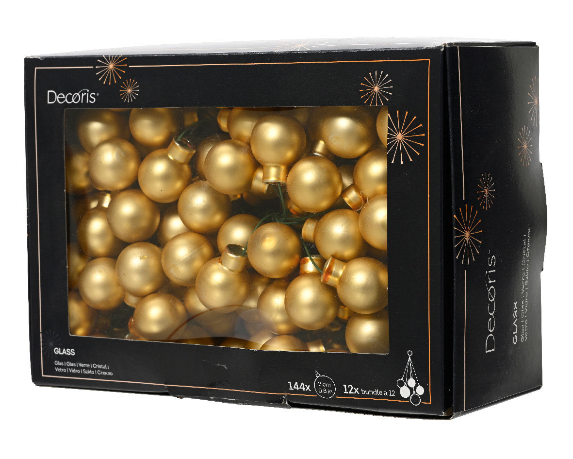 Palline di vetro opaco su filo 2 cm - BricoBravo