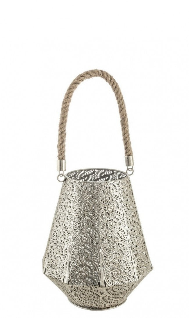 Orientale Lanterna Lumino Argento Metallo Antico di Fuori Outdoor Orientale Lanterna Lumino Argento Metallo Antico di Fuori Outdoor