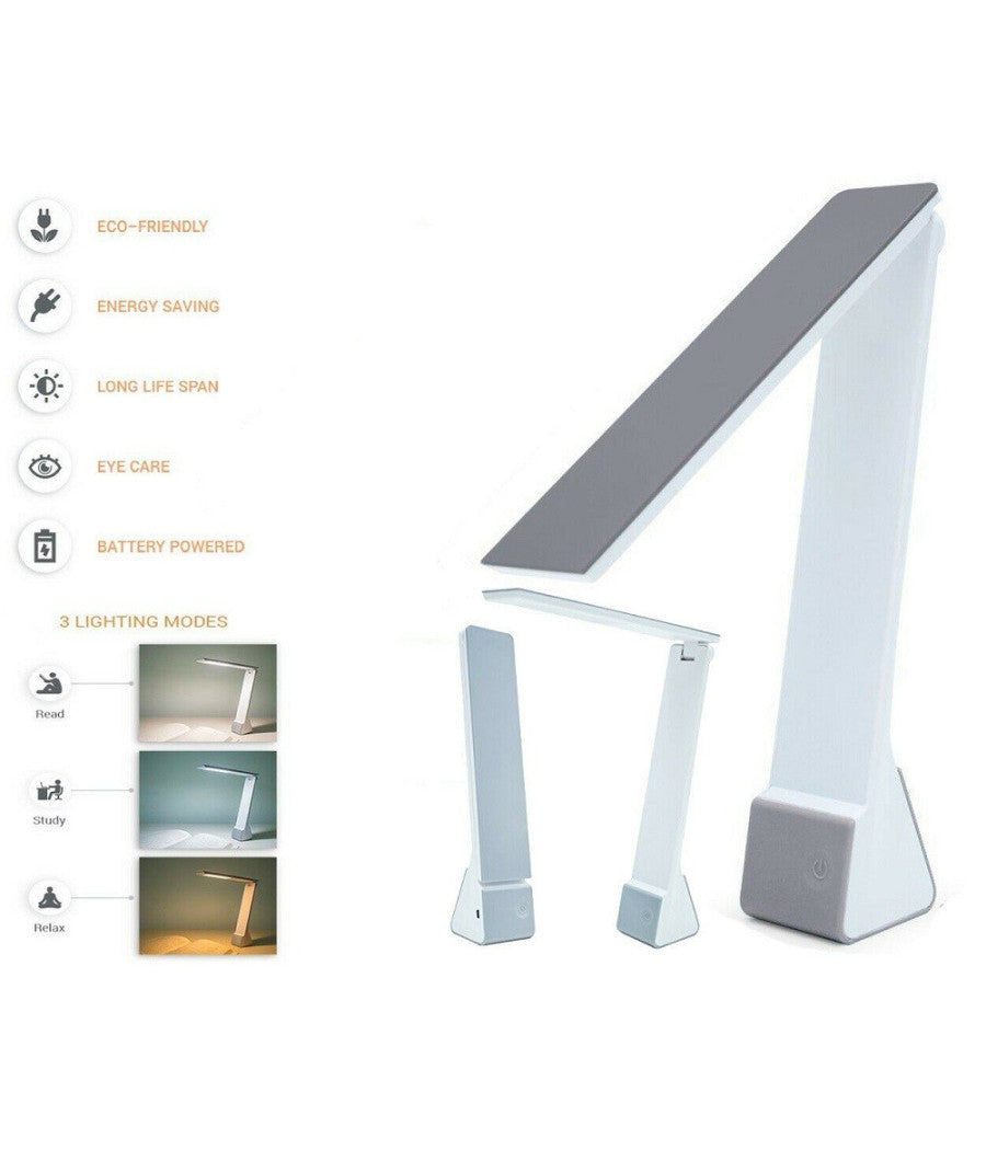 Lampada Pieghevole Prym LED - 18 LED, 2 Livelli Luminosità, Ricaricabile USB, Per Cucito E Lettura - Foto 1