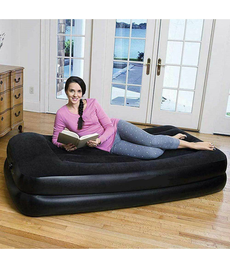 Materassino Gonfiabile Singolo Con Pompa A Pedale - 191x73x22 Cm, Per Campeggio E Ospiti - Foto 10