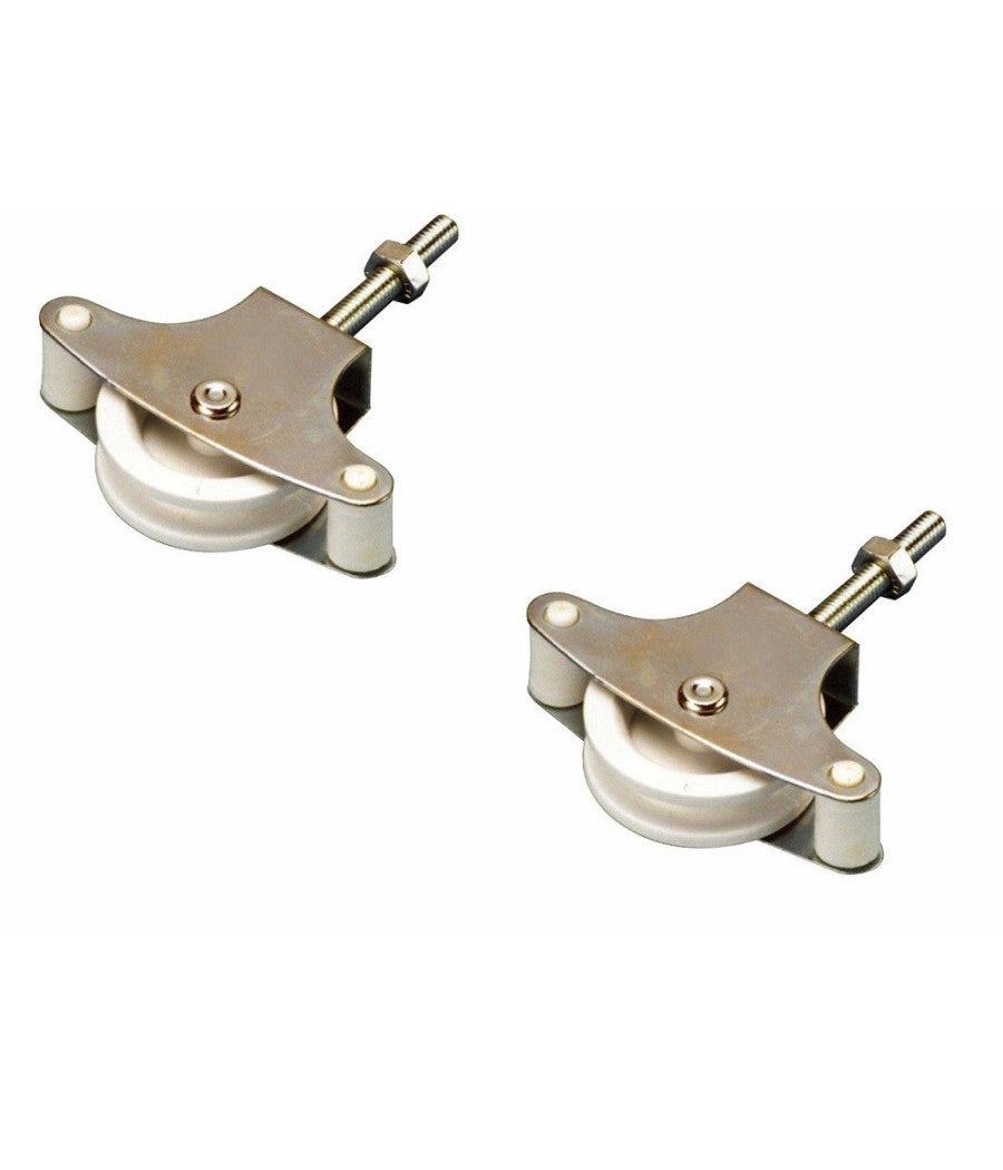 Set Di 8 Pulegge In Acciaio Inox Con Moschettoni - Per Funi Fino A 6.7mm, Carico 35kg - Foto 12