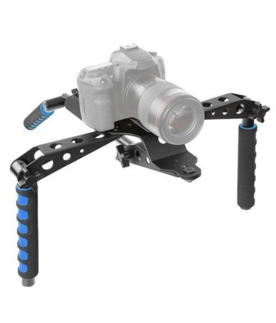Camera Shoulder Rig Kit - Supporto A Spalla Per DSLR E Videocamere, Stabilizzatore Video - Foto 7