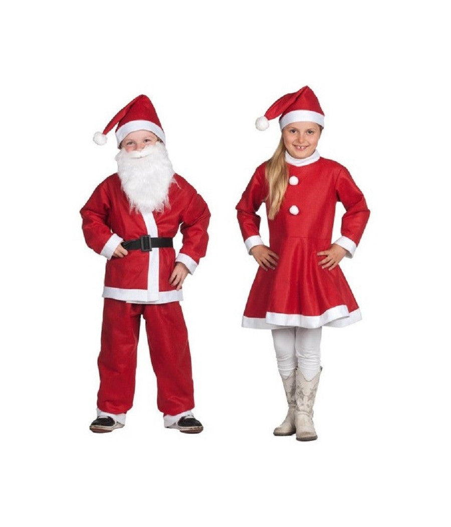 Costume Babbo Natale Bambino - In Ciniglia, Per 10-12 Anni - Foto 4