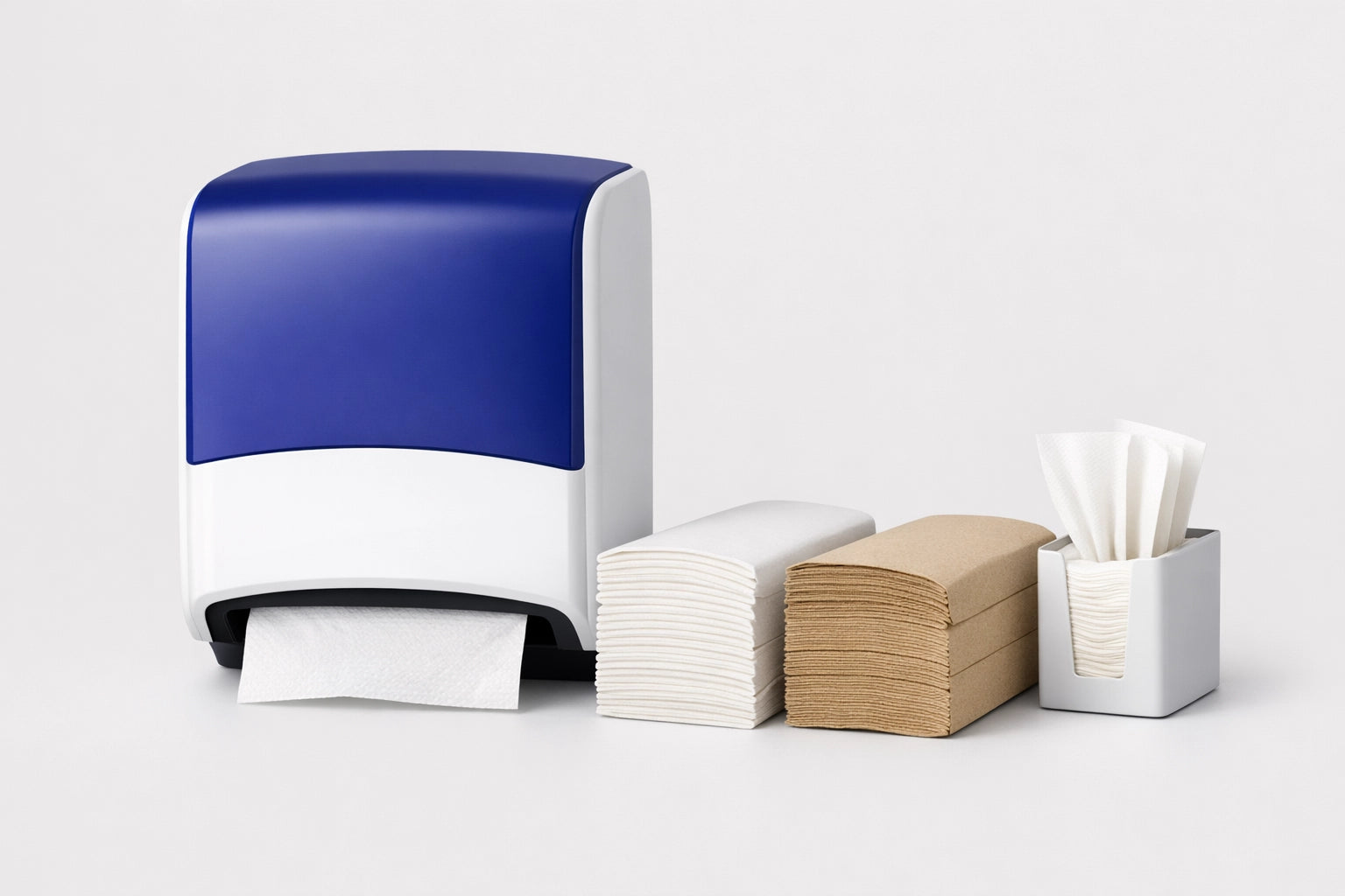 Asciugamani di carta e dispenser