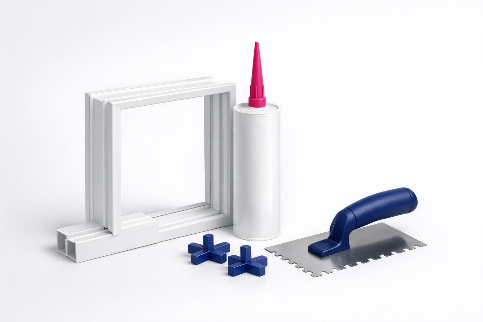 Accessori e prodotti per assemblaggio vetrocemento