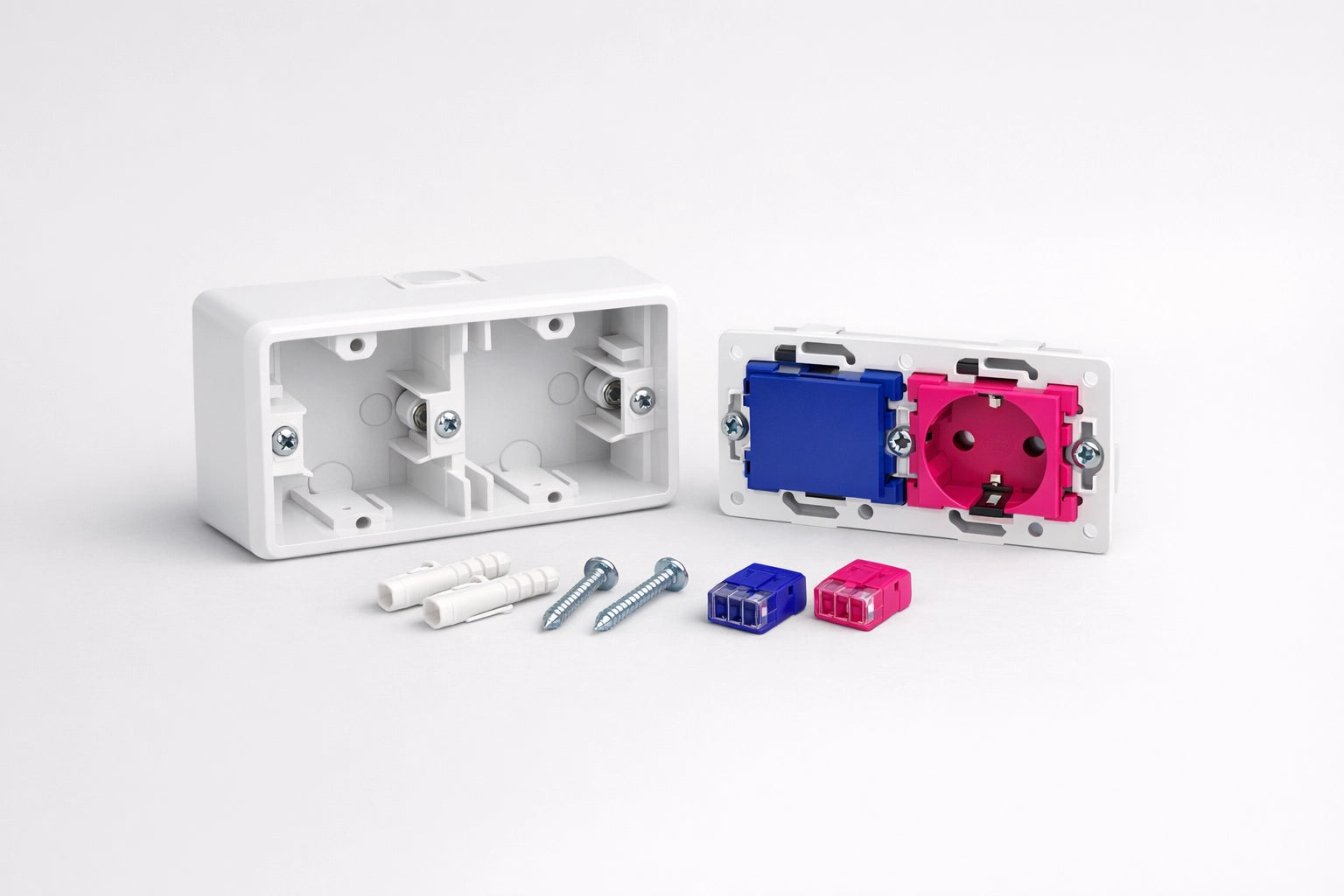 Kit di montaggio per interruttori e prese