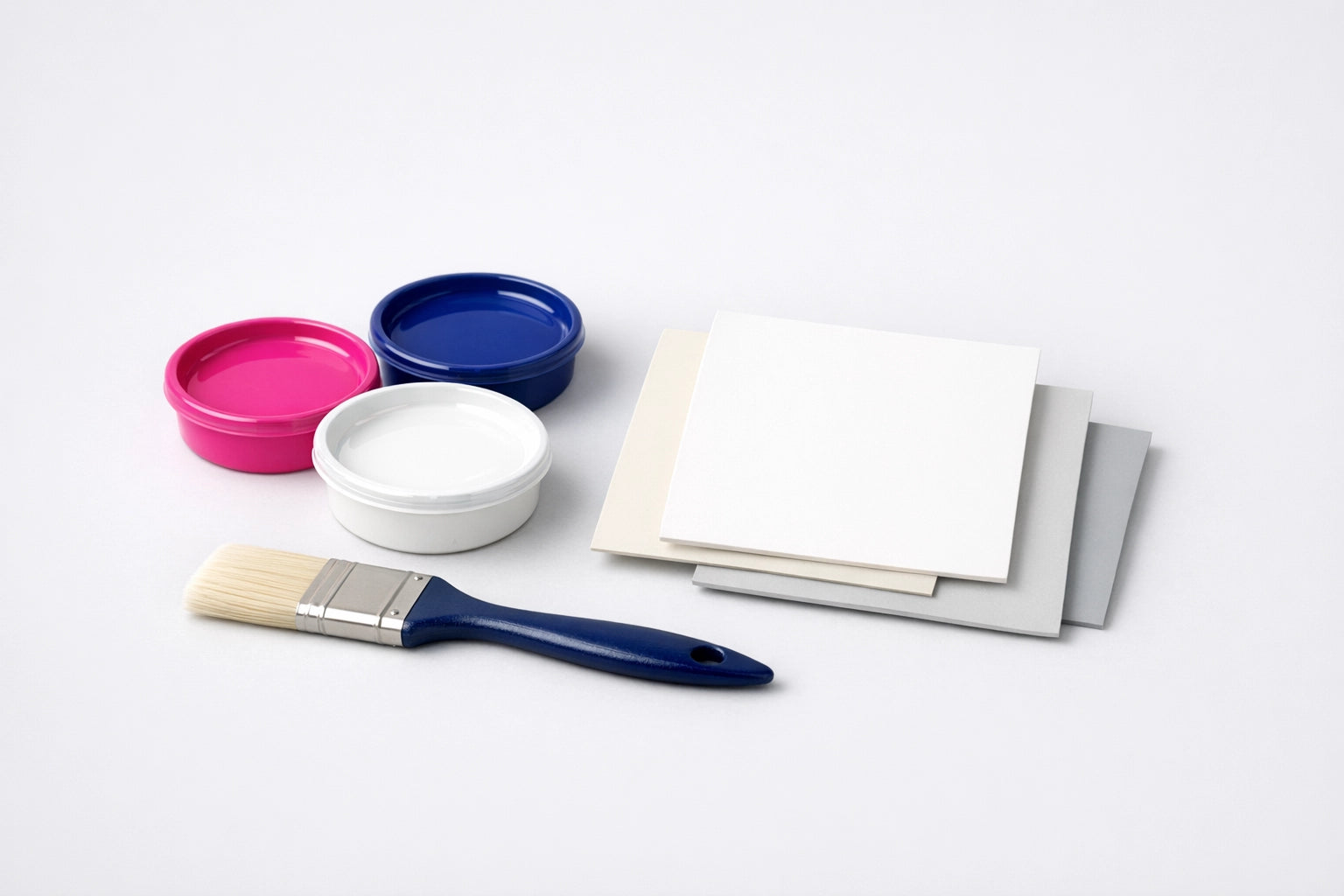 Campioni di pittura per testare il colore