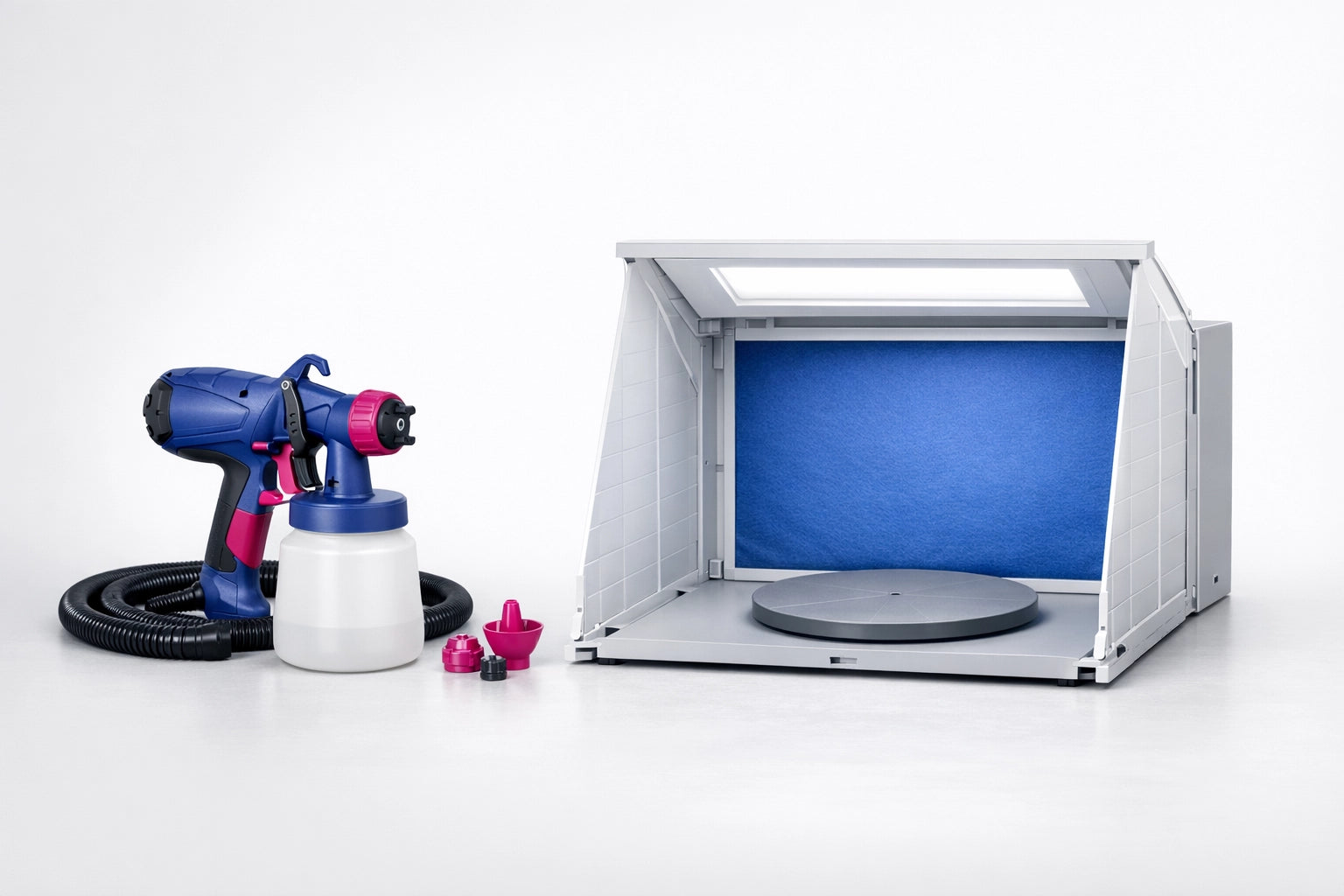 Pistole a spruzzo e cabine di verniciatura