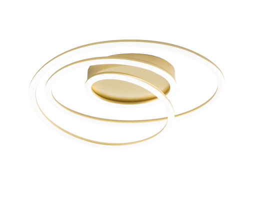 Plafoniera a led SPIRA in metallo colore Oro spazzolato 68W Perenz