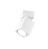 Applique a led CONNECT orientabile quadrata Bianca da 1xGu10 Perenz