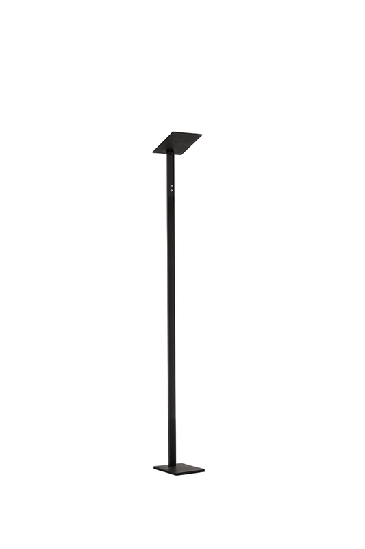 Piantana a Led QUADRA Nera in metallo H.180 cm Perenz