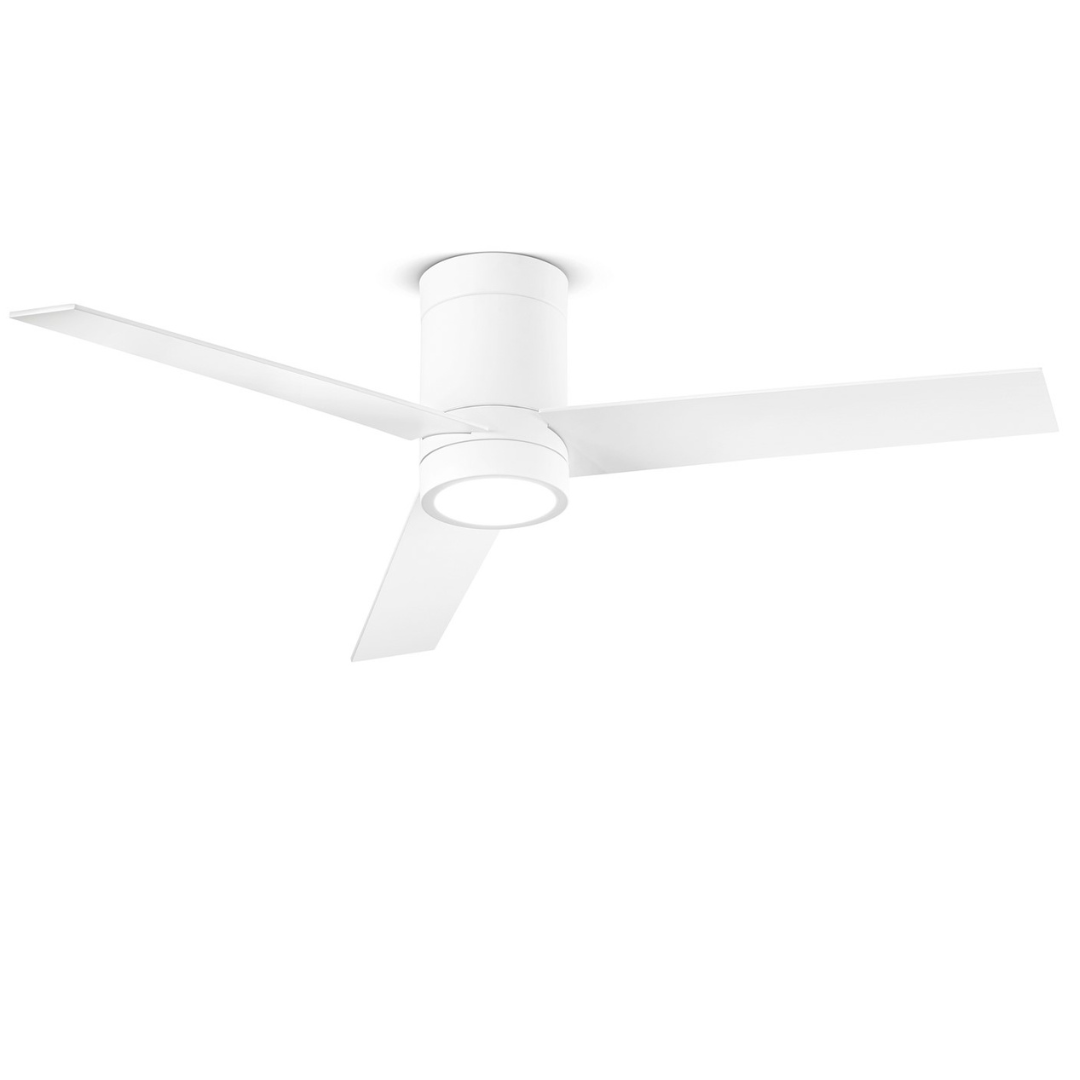 Ventilatore da Soffitto con luce Perenz 7185 B CT Bianco - Ø 132 cm, 3 Pale, 6 Velocità, Motore DC 40W, Silenzioso