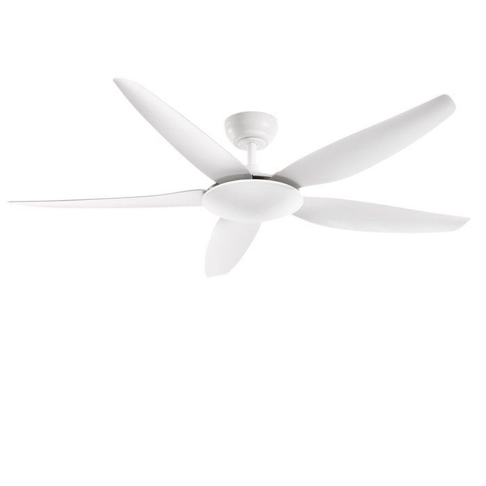 Ventilatore da Soffitto senza luce Perenz 7200 B Bianco - Ø 142 cm, 5 Pale, 5 Velocità, Motore DC 50W, Silenzioso