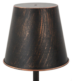 Lampada da tavolo in metallo marrone in stile industriale Ø cm 21x64