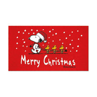 Snoopy Cristmas Zerbino Per Ingresso Esterno Tappetino Antiscivolo Asciugapassi 40x70cm