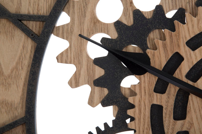 Orologio da parete in metallo e legno multicolore Ø cm 60x5