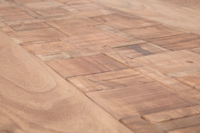 Tavolo Da Pranzo Mumbai Cm 175X90X77 - Lunghezza Totale 175 (Legno di Acacia Nicolitica)