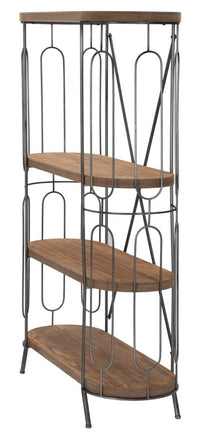 Libreria in metallo multicolore con 3 ripiani cm 100x38x150,5