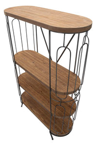 Libreria in metallo multicolore con 3 ripiani cm 100x38x150,5