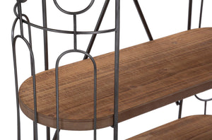 Libreria in metallo multicolore con 3 ripiani cm 100x38x150,5