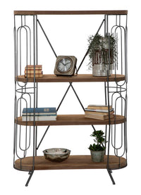 Libreria in metallo multicolore con 3 ripiani cm 100x38x150,5