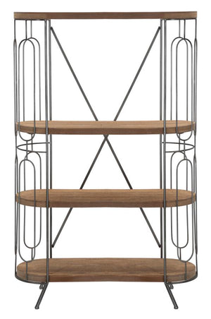 Libreria in metallo multicolore con 3 ripiani cm 100x38x150,5