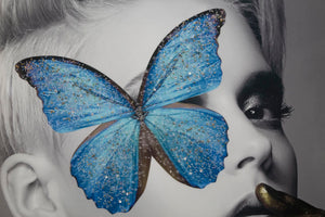 Stampa su tela con applicazioni multicolore cm 80x4x120