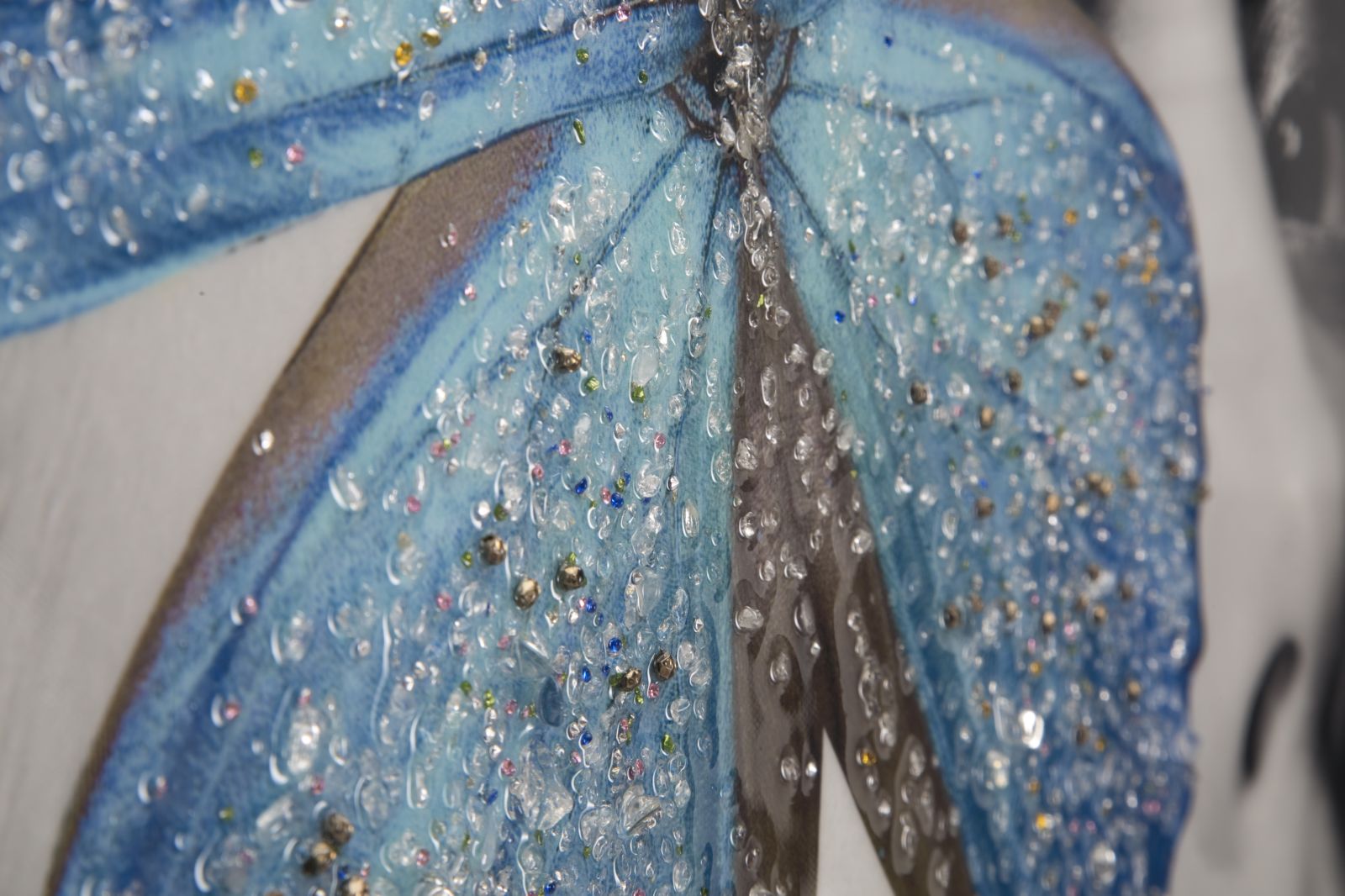 Stampa su tela con applicazioni multicolore cm 80x4x120