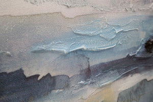 Dipinto su tela multicolore astratto cm 100x2,8x80