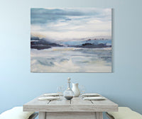 Dipinto su tela multicolore astratto cm 100x2,8x80