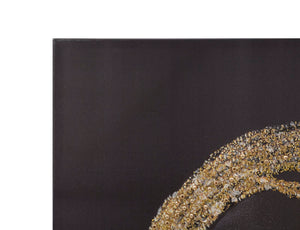 Stampa su tela con applicazioni multicolore cm 80x3,8x120