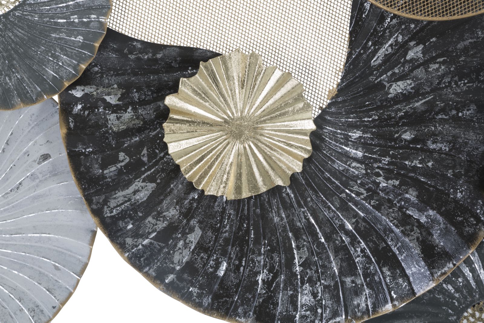 Pannello decorativo 3D in metallo multicolore cm 89,5x5x49,5