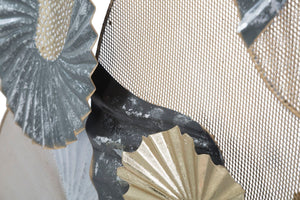 Pannello decorativo 3D in metallo multicolore cm 89,5x5x49,5