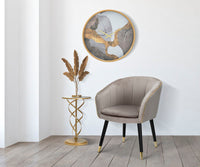 Orologio da parete in metallo multicolore Ø cm 60x6