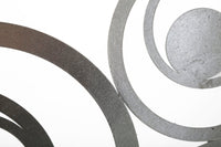 Pannello decorativo 3D in metallo grigio cm 120x1,2x60