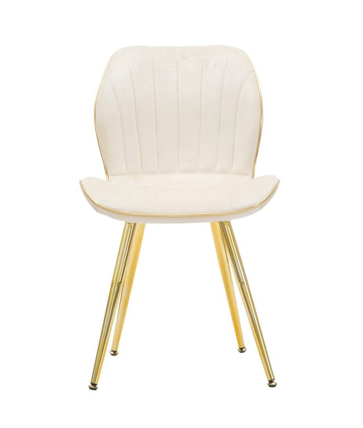 Sedia Paris Space Crema /Gold Set 2 Pz Cm 46X58X77